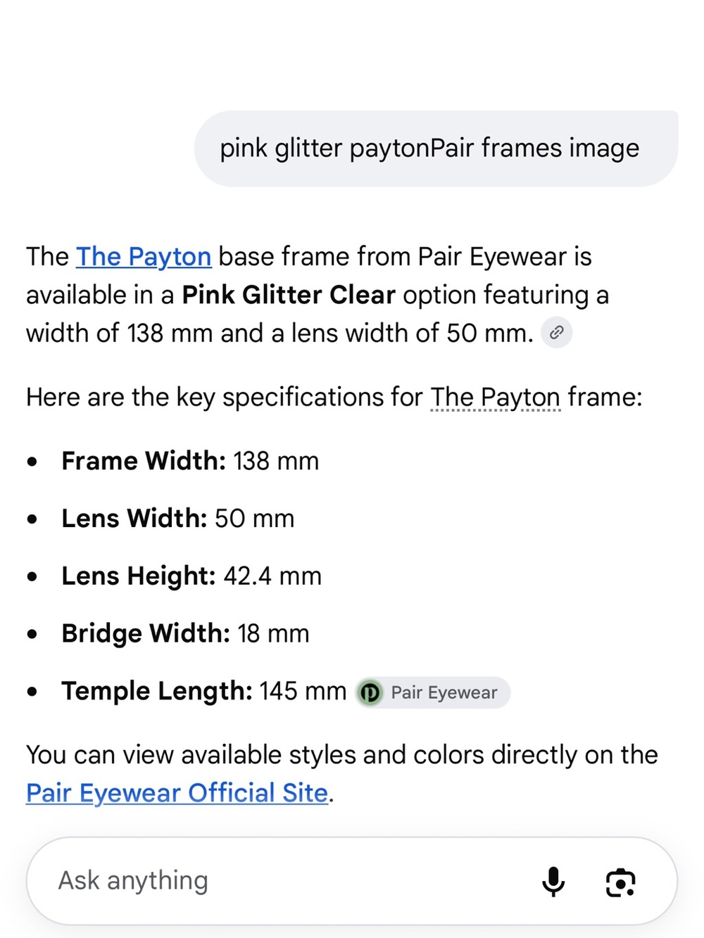 NEW PAIR PaytonPink Glitter frames - Picture 11 of 11